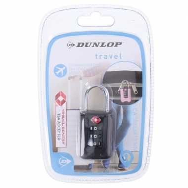 Reistassen/koffers bagageslot met tsa cijferslot zwart